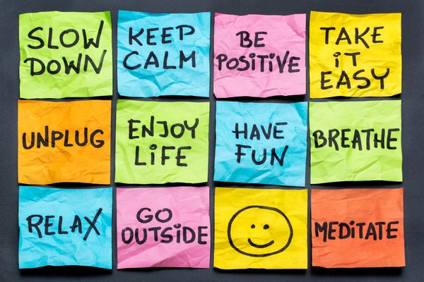 news-stress photo with calming tips